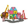 Playmags City Construction Magnetic Tiles Set, Building Blocks with Crane & Road Pieces, Educational STEM Toys for Boys & Girls Ages 3+ 52-Piece - 2 of 4