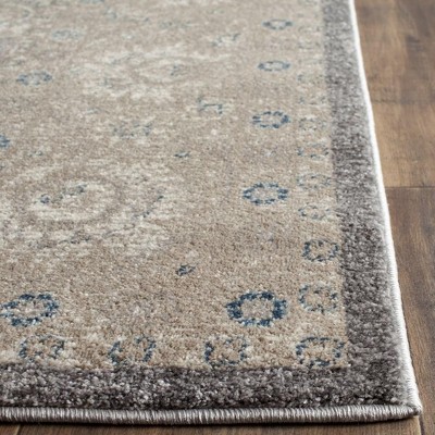 Sofia Light Gray and Beige Synthetic Rectangular Area Rug