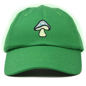 Dalix Mushroom Embroidered Fungi Magic Dad Hat Cotton Baseball Cap Adjustable Mens - 1 of 4