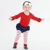 RuffleButts Baby Girls Stripe Ruffle Footless Tights - 2 of 2