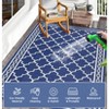 Outdoor Rug Waterproof Reversible Rug Outside Plastic Carpet, Stain & UV Resistant Portable RV Mat - 3 of 4