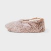 Women's Plush Faux Fur Cozy Slipper Socks with Slip Resistant Soles - Auden™ - 2 of 4