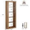 Tribesigns 70.9" Tall Kitchen Pantry, Farmhouse Storage Cabinet with 5-Tier Storage Shelf - 3 of 4