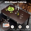 Tangkula 5-Piece Dining Table Set Modern Dinette Set for 4 w/Wide Tabletop & Rubber Wood Legs - 4 of 4