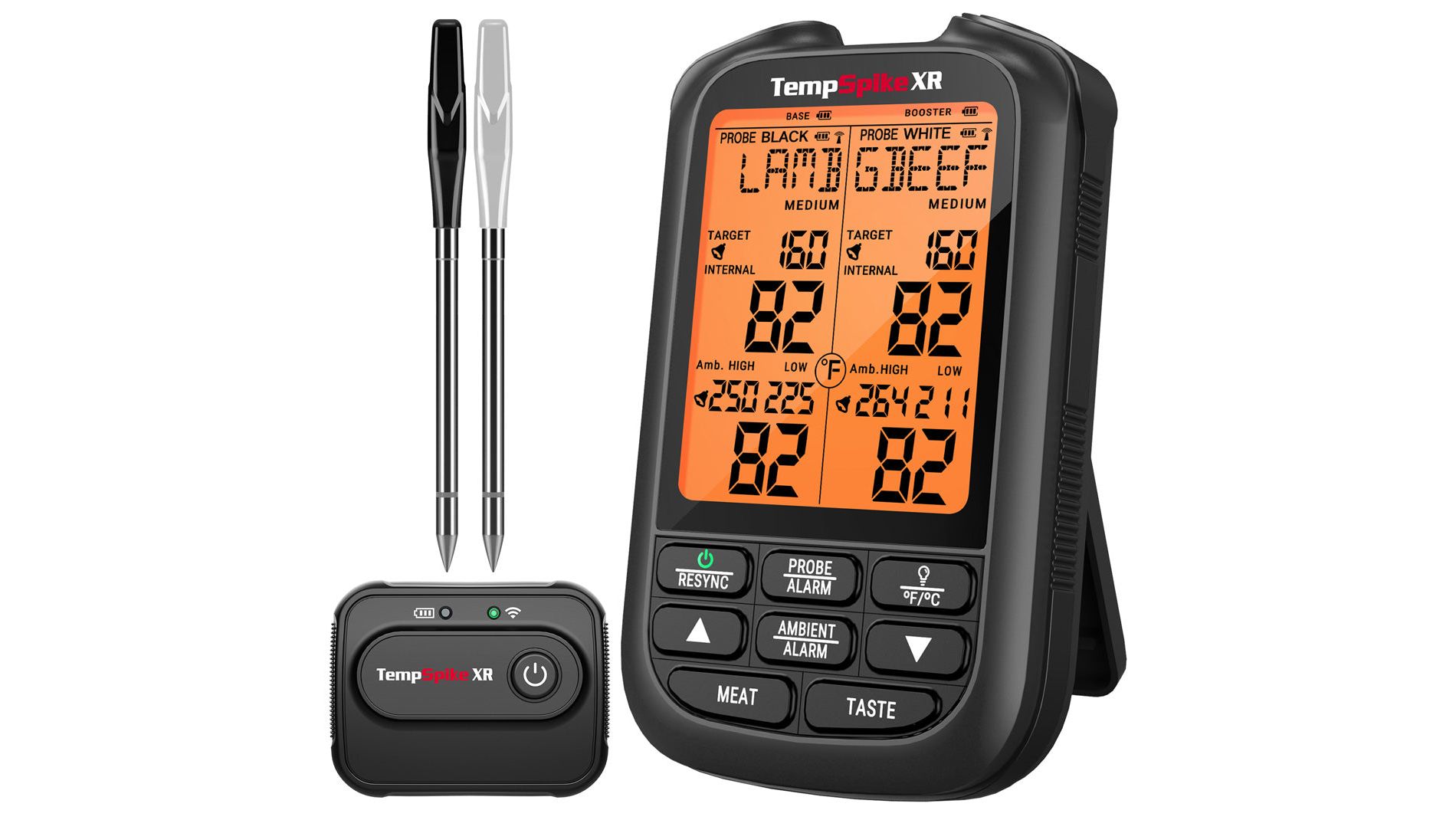 ThermoPro TempSpike XR 1000FT Wireless Meat Thermometer Digital with 2 Upgraded Ultra-Thin Probe