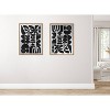 Kate & Laurel All Things Decor 28"x38" Sylvie MCM Plant BW Framed Metallic Canvas Wall Art: Rachel Lee Design - 4 of 4