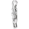 Pompeii3 1 1/2 ct Two Stone Forever Us Diamond Pendant 14k White Gold 1" Tall - 2 of 4