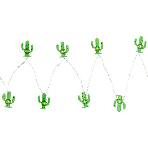 Northlight 10-Count LED Green Cactus Fairy Lights - Warm White - image 1 of 4