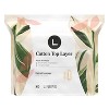 L . Cotton Topsheet Ultra Thin Extra Coverage Panty Liners - 80ct - 2 of 4