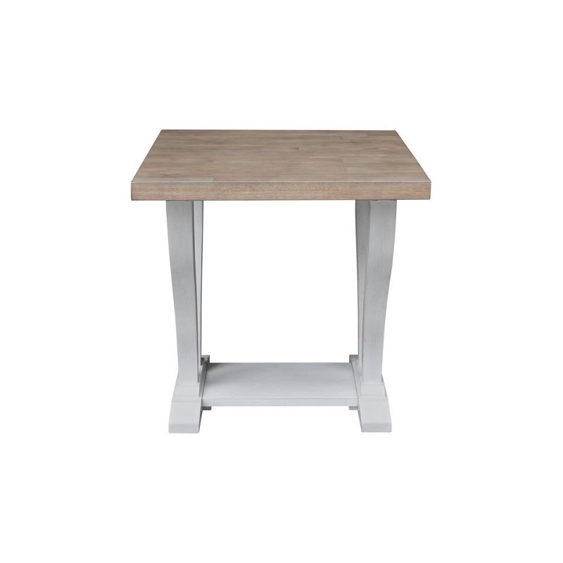 Lacasa Solid Wood End Table Sesame/Chalk - International Concepts, 2 of 8