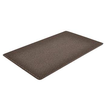 2'x3' Solid Dotted Doormat Black - HomeTrax