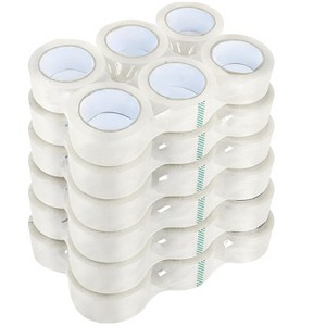 Itopfox 36 Rolls Heavy Duty Clear Packing Tape for Shipping, Packaging, Moving and Sealing, Total 2340 Yards, Strong Adhesive, Easy to Use - 1 of 4