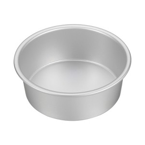 Unique Bargains Aluminum Nonstick Removable Bottom Wedding Birthdays Cake Pan - 1 of 4