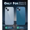 BONGEEK for iPhone 13 Phone Case: Clear Phone Case Magnetic Military Grade Drop Protection Anti Yellowing Cell Phone Cover - Rugged (Clear) - 2 of 4