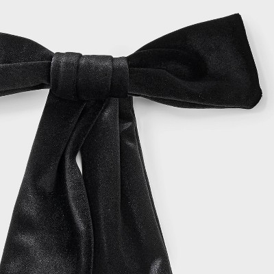 Girls' Velvet Bow Barrette - art class Black - image 3