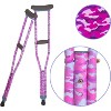 My Crutches - Youth Crutches for Kids w Adjustable Handgrip and Length! for Children 3'9" to 4'5" - Made of Lightweight, Durable Aluminum w Underarm - 3 of 4
