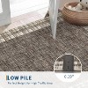 Washable Plaid Rug - Non-Slip Checkered Low Pile Carpet for Living Room, Bedroom - 3 of 4