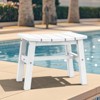 Hyleory HDPE Portable Ottoman,Ergonomic Curved Outdoor Stool - 2 of 4