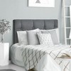 Costway Twin Wall-mounted Headboard Linen Fabric Upholstered Padded Easy Assembly - 3 of 4