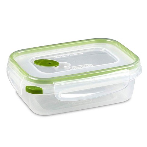 Plastic Cold Food Storage Container Lid - Rectangle - Clear - 1/3 Size - 1  Count Box
