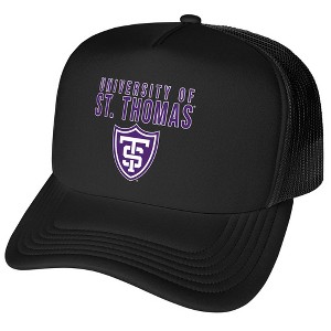 Official University of St. Thomas Primary Logo Foam Snapback Trucker Hat - for Men and Women Black, Black, One Size - 1 of 4