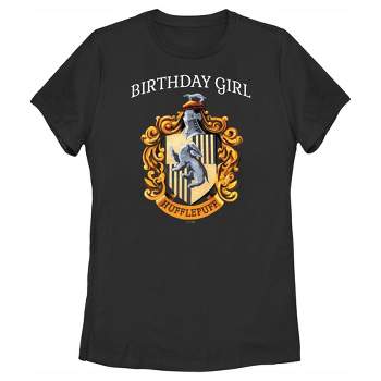Women's Harry Potter Hufflepuff Birthday Girl T-Shirt