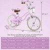 Costway 18'' Kids Bike Toddler Bicycle with Training Wheel Kickstand for 4-8 Years Old Purple/Pink/Turquoise/Blue/Beige/Green - 3 of 4