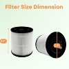 Nispira B-D02L Filter Replacement for MOOKA KOIOS Air Purifiers, VEWIOR B-D02U Air Purifier 3-in-1 HEPA Activated Carbon, 1 Pack - 2 of 4