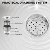 Stainless Steel Utility Sink,  Freestanding Sink with Retractable Cold and Hot Water Faucet,Hoses and Drain Kit - 4 of 4