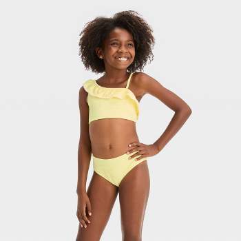 ACL Orange Girls & Ladies Kids Swimming Costume, Size: 5-12 Years
