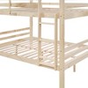 Dsvimoy Bed Bunk Bed with Protective Guardrails and Easy Assembly for Kids Room, Off-White, 79.13"*59.06"*61.81" - 4 of 4