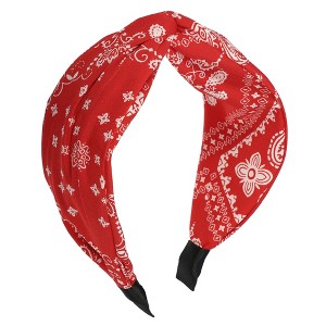 Unique Bargains Women's Knotted Wide Headband 2.44" Wide 1 Pc - 1 of 4
