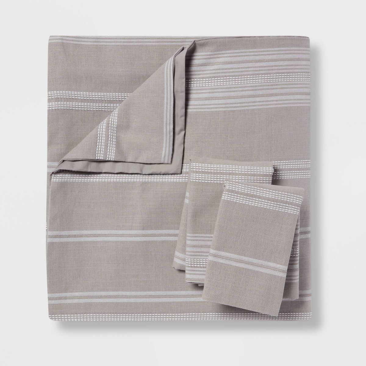 Cotton Woven Stripe Duvet Cover & Sham Set - Threshold™ - thumbnail 3