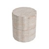ACEPANO 15.5 in. W Lightweight Concrete Side Table with Travertine Finish-Beige - 2 of 4