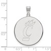 Black Bow Jewelry 14k White Gold Cincinnati Bearcats NCAA Extra Large Pendant - 2 of 3