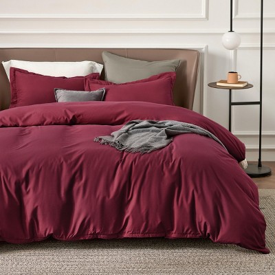 3 pieces Duvet Cover Soft Double Brushed Bedding Set for Kids & Adults Zipper Closure