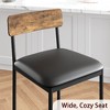 Garvee Bar Stools Set, Upholstered Bar Stool with Backrest and Footrest, Kitchen Barstools for Island,Counter Bar, Easy Assembly - 4 of 4