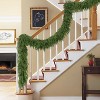 Puleo 9' Cedar Christmas Artificial Garland: Green Faux Floral, Indoor/Outdoor - image 2 of 4