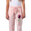 Wicked Women's Movie Film Glinda Face Silhouette Logo Pajama Pants For Adults Pink - 4 of 4
