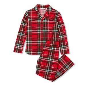 Lands' End Kids Flannel 2 Piece Pajama Set - 1 of 3