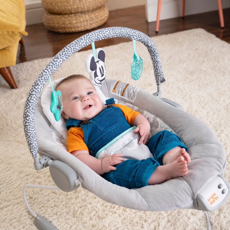 Disney Baby Bright Starts Mickey Mouse Cloudscapes Comfy Baby Bouncer, 3 of 14