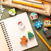 Juvale 100 Pieces Mini Christmas Erasers for Kids Party Favors, Bulk Holiday Stocking Stuffers in 8 Festive Designs - 4 of 4