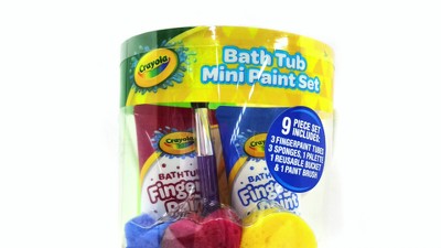 Mini Kids bath crayons, 5 colours incl. sponge