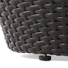 NicBex 19.25" Round Rattan Side Table,Patio Table with Iron Frame,Weather-Resistant Outdoor End Table for Garden & Deck,Outdoor Furniture - 4 of 4