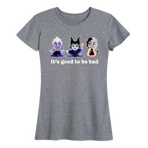 Women's - Disney - Ursula Maleficent Cruella Good To Be Bad Short Sleeve Graphic T-Shirt - 1 of 4