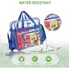 Transparent multifunctional handbag,crossbody bag with large capacity,portable travel bag,front compartment,double-sided mesh pockets - 4 of 4