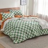 2-3 Pcs Floral Stripe Pattern Comforter Bedding Set - 2 of 4
