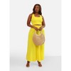 Rebdolls Women's High Shine Sqared Neck Crop Top - 2 of 4