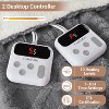 Electric Blanket - 10 Heat & Time Settings, ETL Certified, Machine Washable - 2 of 4