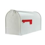 Gibraltar Mailboxes Elite Large Post Mount Mailbox White